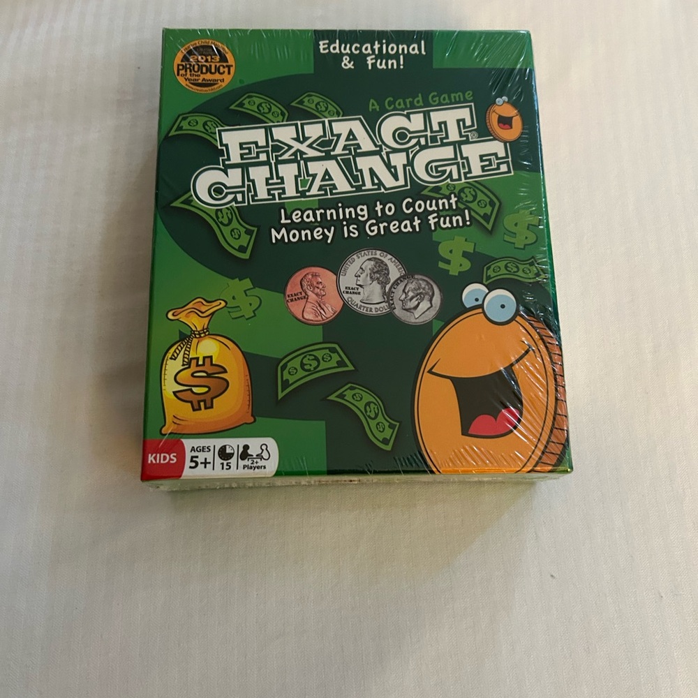 Exact Change Money Counting Card Game • Math Learning • NEW Sealed